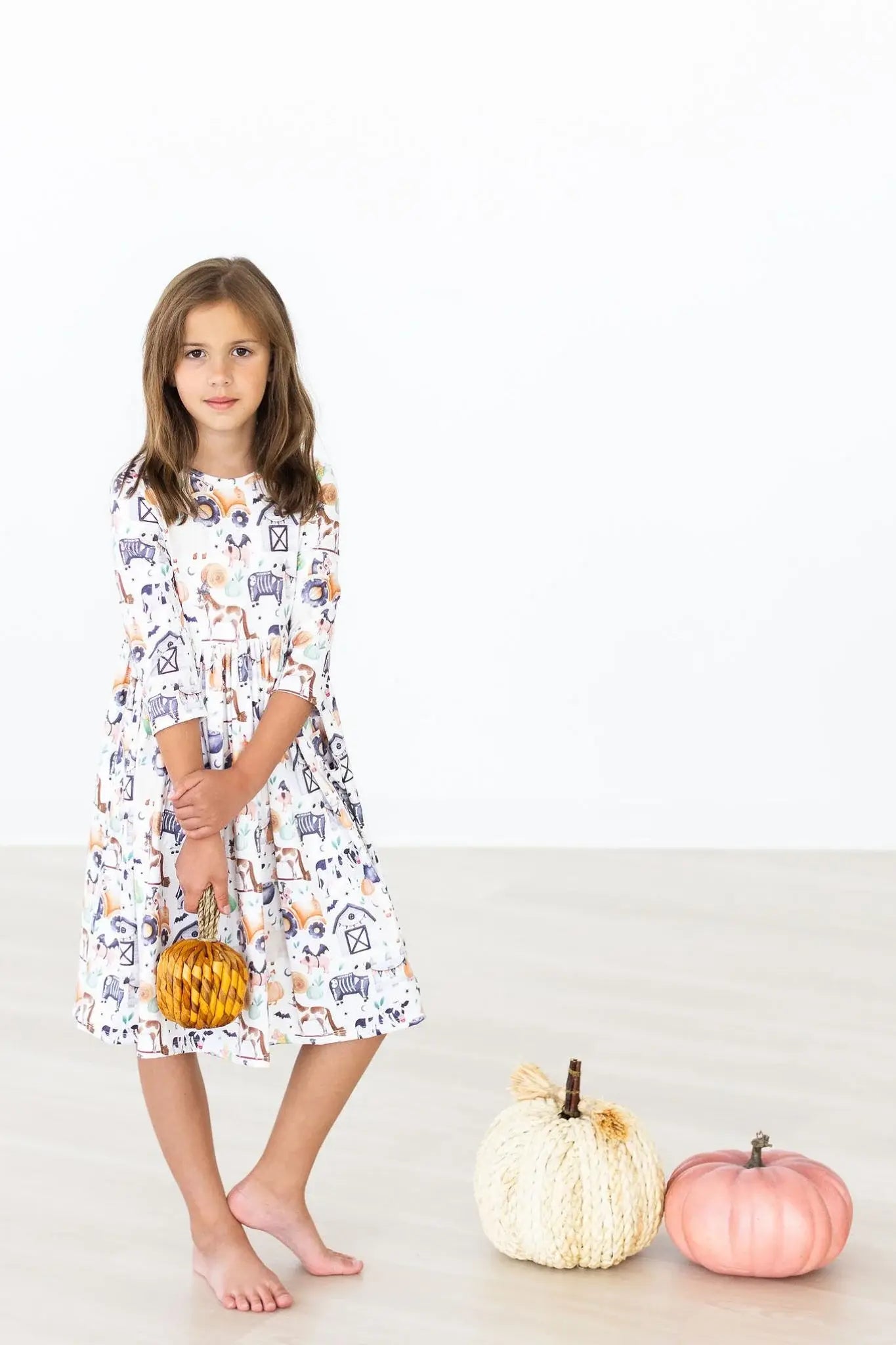 SALE Stay Spooky 3/4 Sleeve Pocket Twirl Dress - Mila & Rose ® - Flyclothing LLC
