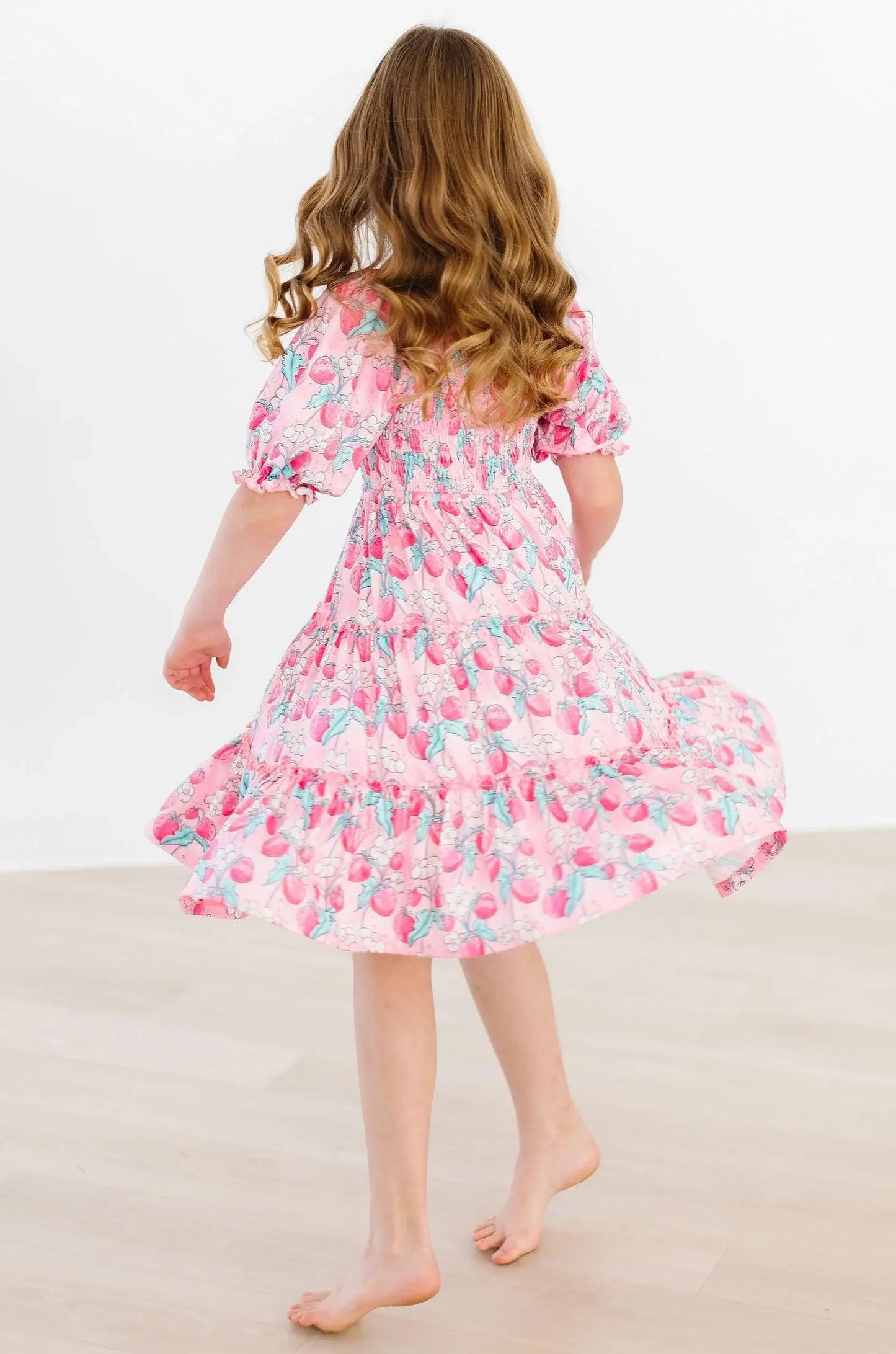 SALE Strawberry Shortcake Smocked Ruffle Dress - Mila & Rose ® - Flyclothing LLC