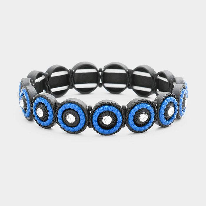 Round Boho Beaded Stretch Bracelet - Madeline Love - Flyclothing LLC
