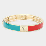 Stud Accented Stretch Bracelet - Madeline Love - Flyclothing LLC