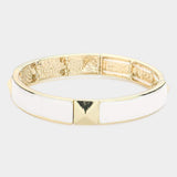 Stud Accented Stretch Bracelet - Madeline Love - Flyclothing LLC