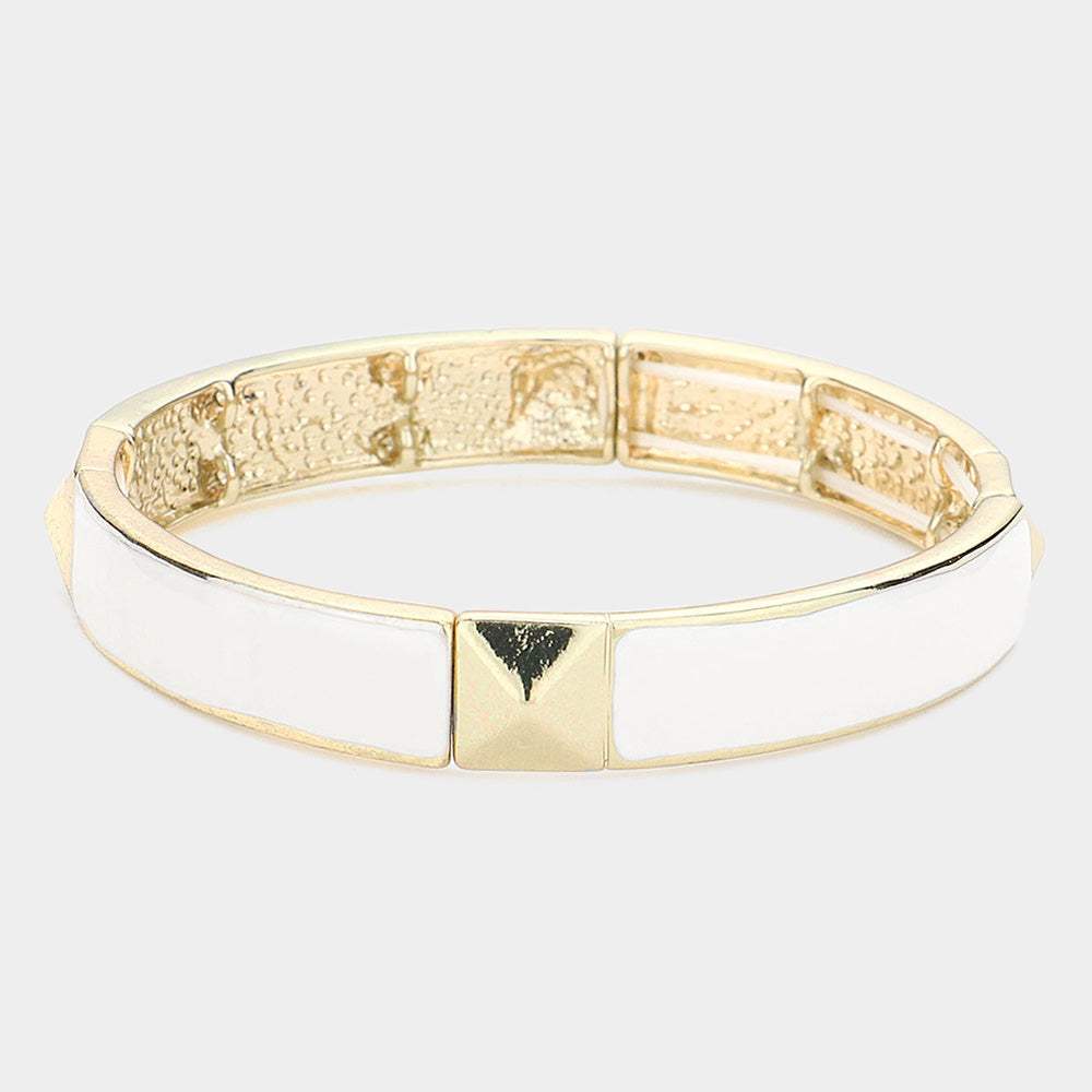 Stud Accented Stretch Bracelet - Madeline Love - Flyclothing LLC
