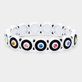 Round Crystal Resin Stretch Bracelet - Madeline Love - Flyclothing LLC