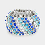 Crystal Bubble Stretch Bangle Bracelet - Madeline Love - Flyclothing LLC