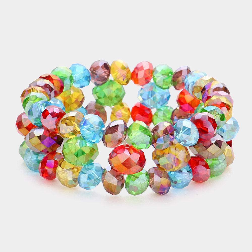 Glass Bead Stretch Bracelet - Madeline Love - Flyclothing LLC
