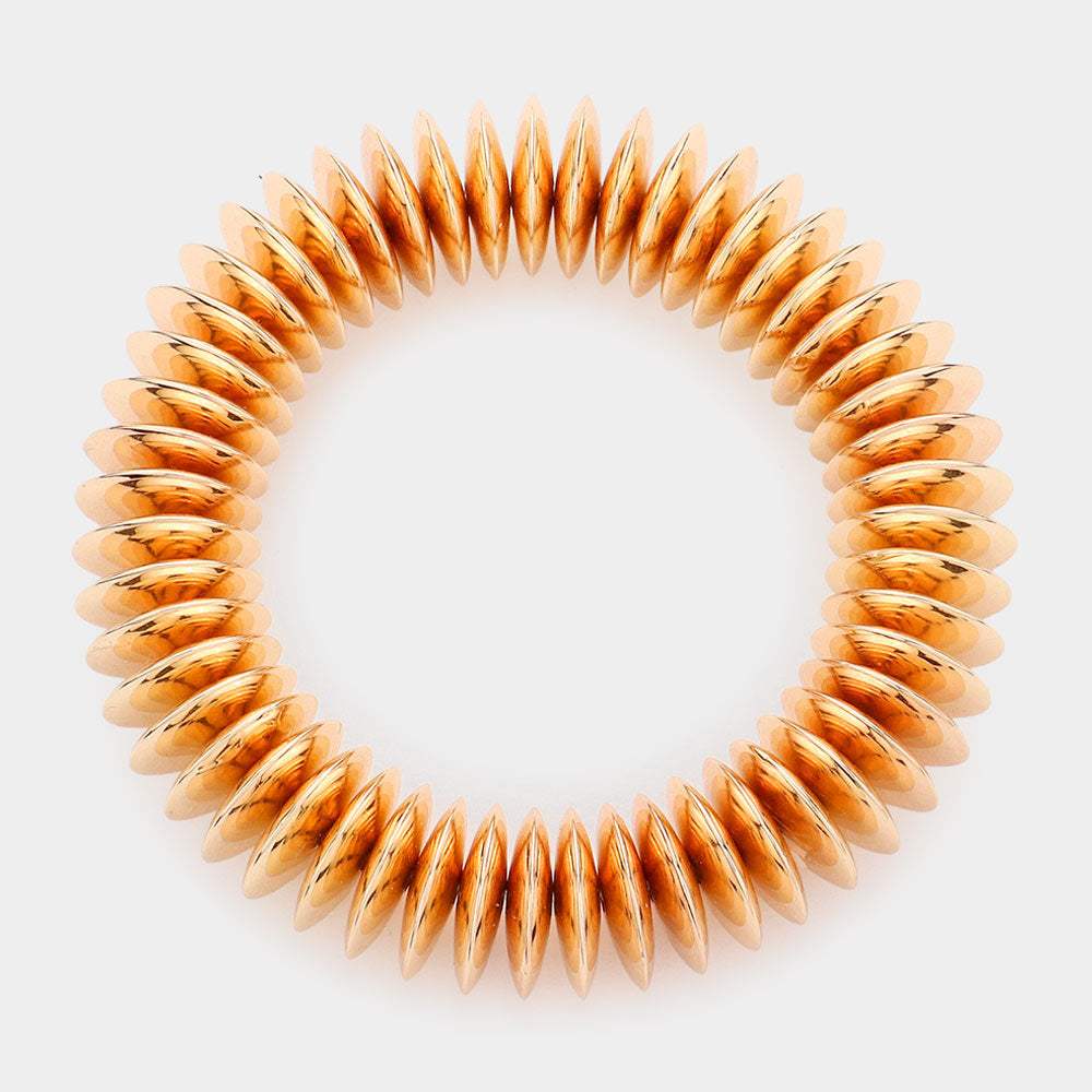 Metal Round Stretch Bracelet - Madeline Love - Flyclothing LLC