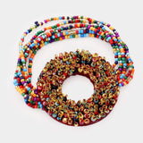 Faceted Bead Open Circle Bracelet - Madeline Love - Flyclothing LLC