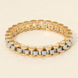 Bold Metal Link Chain Stretch Bracelet - Madeline Love - Flyclothing LLC