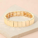 Square Metal Stretch Bracelet - Madeline Love - Flyclothing LLC
