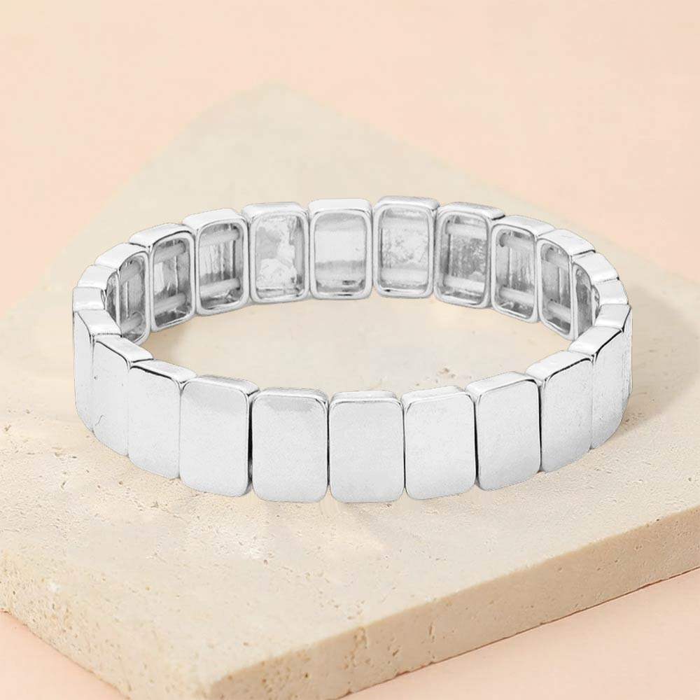 Square Metal Stretch Bracelet - Madeline Love - Flyclothing LLC