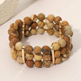 Multi Row Beaded Stretch Bracelet - Madeline Love - Flyclothing LLC