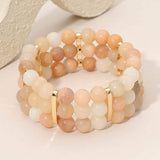 Multi Row Beaded Stretch Bracelet - Madeline Love - Flyclothing LLC