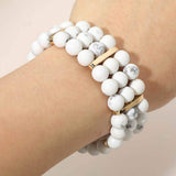 Multi Row Beaded Stretch Bracelet - Madeline Love - Flyclothing LLC