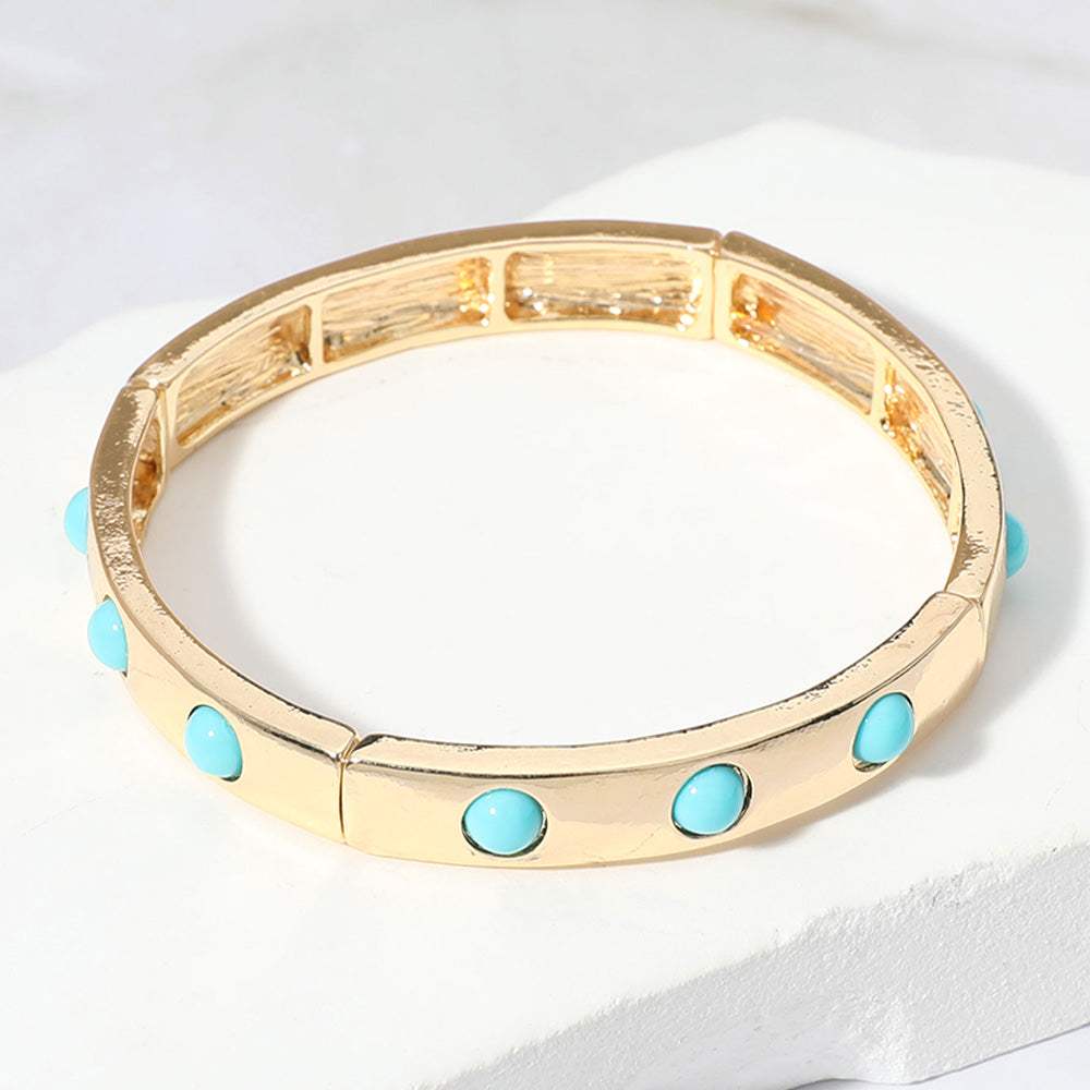 Bead Embellished Stackable Stretch Bracelet - Madeline Love - Flyclothing LLC