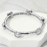 Oval Stone Cluster Pointed Stretch Bracelet - Madeline Love - Flyclothing LLC