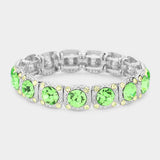 Crystal Rhinestone Stretch Bracelet - Madeline Love - Flyclothing LLC