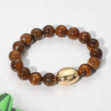 Marbled Resin Ball Beaded Stretch Bracelet - Madeline Love - Flyclothing LLC