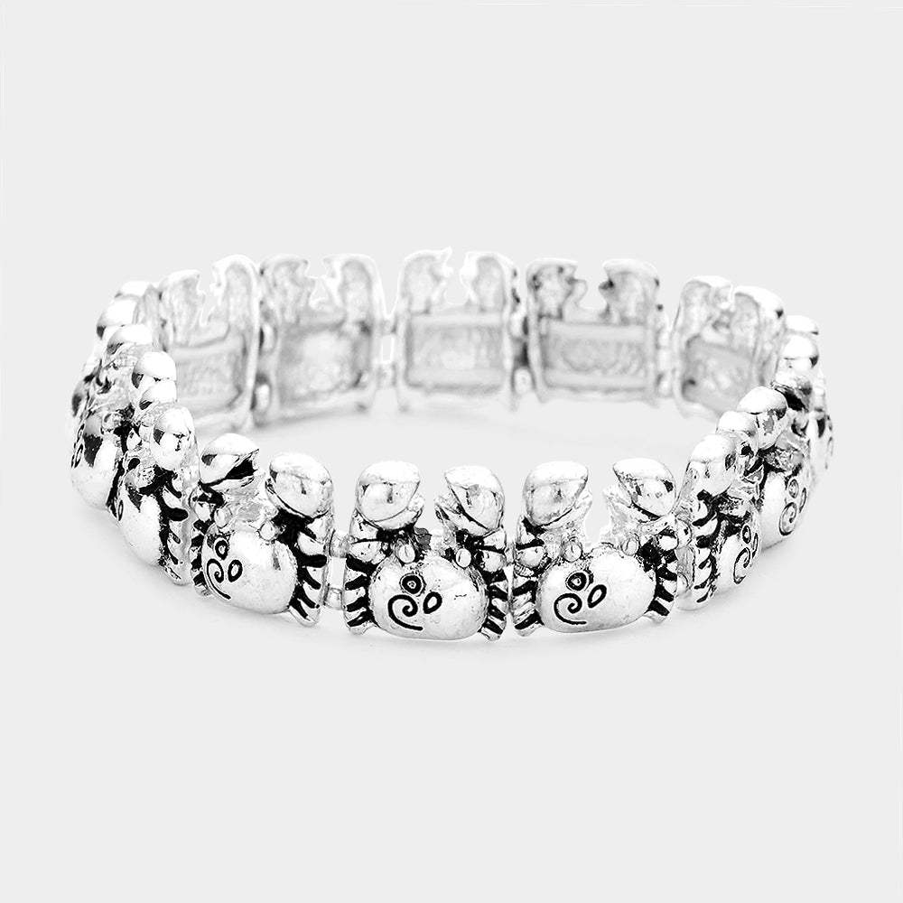 Metal crab stretch bracelet - Madeline Love - Flyclothing LLC