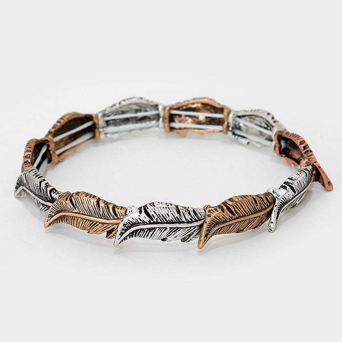 Feather Stretch Bracelet - Madeline Love - Flyclothing LLC