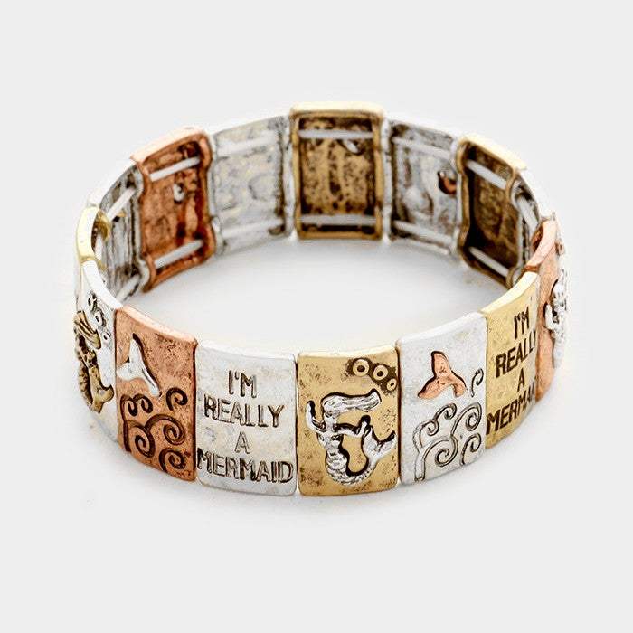 "I'm really a mermaid" stretch bracelet - Madeline Love - Flyclothing LLC