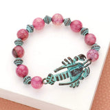 Lobster beaded stretch bracelet - Madeline Love - Flyclothing LLC
