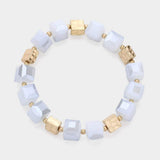 Cube Beaded Stretch Bracelet - Madeline Love - Flyclothing LLC
