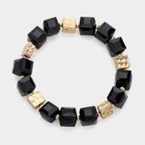 Cube Beaded Stretch Bracelet - Madeline Love - Flyclothing LLC
