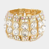 Marquise Bubble Crystal Evening Stretch Bracelet - Madeline Love - Flyclothing LLC