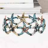 Hammered Metal Starfish Stretch Bracelet - Madeline Love - Flyclothing LLC