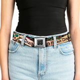 BD Wings Logo CLOSE-UP Full Color Black Silver Seatbelt Belt - Death Before Dishonor Olive Webbing - Buckle-Down - Flyclothing LLC