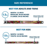 BD Wings Logo CLOSE-UP Full Color Black Silver Seatbelt Belt - Death Before Dishonor Pink Webbing - Buckle-Down - Flyclothing LLC