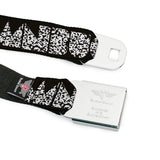 BD Wings Logo CLOSE-UP Full Color Black Silver Seatbelt Belt - BUCKLE-DOWN Shapes Black/Camo White/Black Webbing - Buckle-Down - Flyclothing LLC
