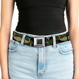 BD Wings Logo CLOSE-UP Full Color Black Silver Seatbelt Belt - Camo'stache Webbing - Buckle-Down - Flyclothing LLC