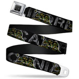 BD Wings Logo CLOSE-UP Full Color Black Silver Seatbelt Belt - CALIFORNIA/Flag Bear Black/Camo Gray/Camo Olive Webbing - Buckle-Down - Flyclothing LLC