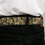 BD Wings Logo CLOSE-UP Full Color Black Silver Seatbelt Belt - Mud Flap Girls Camo Browns Webbing