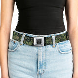 BD Wings Logo CLOSE-UP Full Color Black Silver Seatbelt Belt - Camo Olive/Black Skull Yard2 Webbing - Buckle-Down - Flyclothing LLC