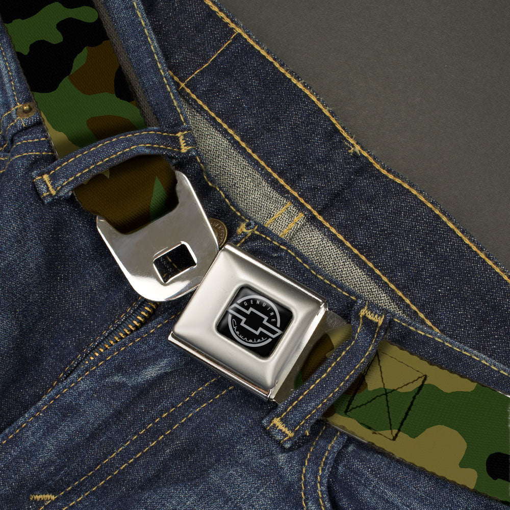 Chevy Seatbelt Belt - Camo Olive Webbing - Buckle-Down - Flyclothing LLC