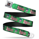THE APOTHECARY DIARIES Title Logo Full Color Black/Red/White Seatbelt Belt - THE APOTHECARY DIARIES Maomao Grinding Pose and Title Logo Greens Webbing