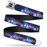THE APOTHECARY DIARIES Title Logo Full Color Black/Red/White Seatbelt Belt - THE APOTHECARY DIARIES Maomao Hands Out Pose and Title Logo Purples Webbing