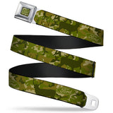 FORD Oval Full Color Deer Hunter Camo Olive Seatbelt Belt - FORD Deer Hunter Camo Olive Webbing - Buckle-Down - Flyclothing LLC