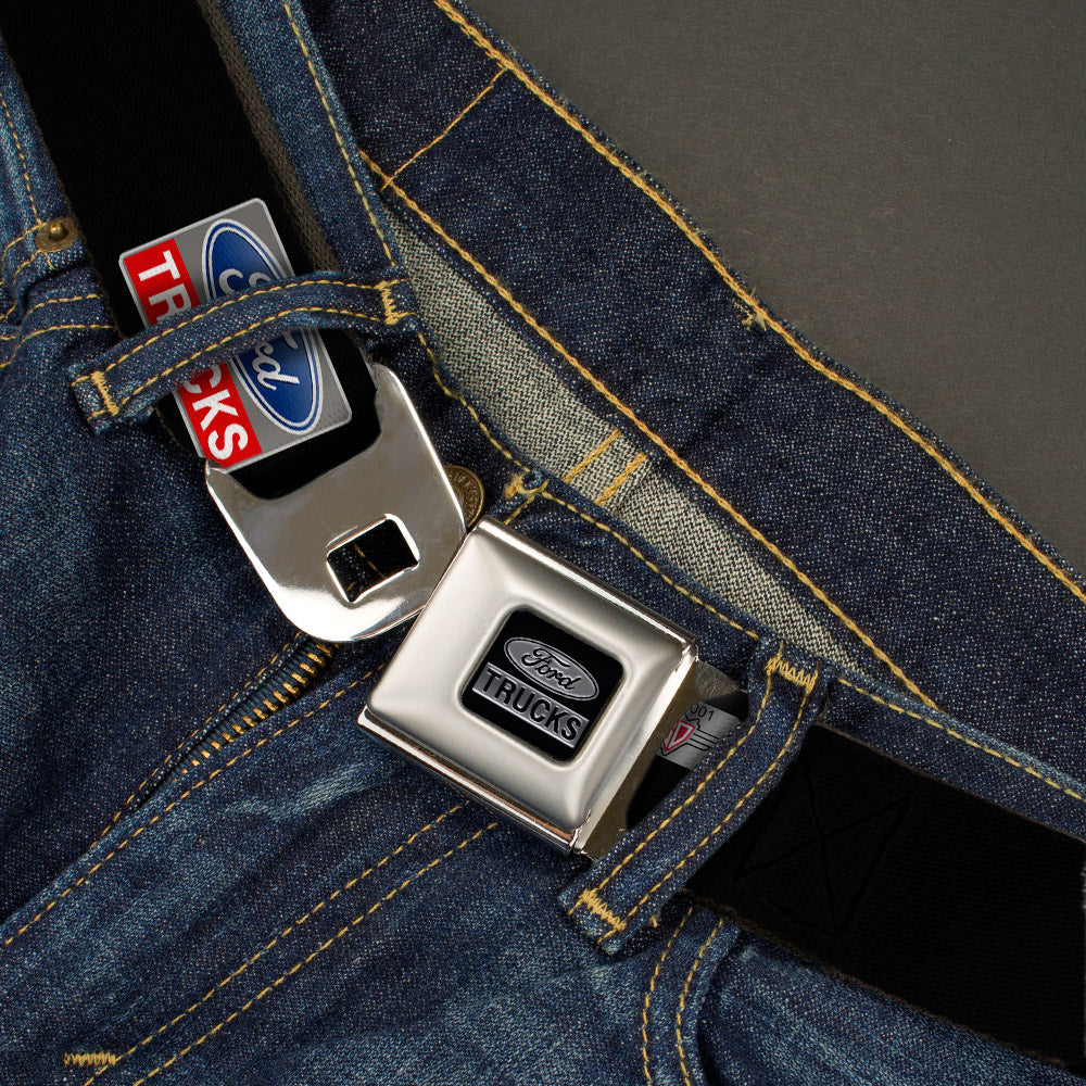 Ford Trucks Seatbelt Belt - Ford Trucks Logo REPEAT Webbing - Buckle-Down - Flyclothing LLC