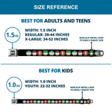 SOUTH PARK Title Logo Full Color Black/White Seatbelt Belt - South Park Boys Face Repeat Black Webbing - Buckle-Down - Flyclothing LLC