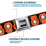 SOUTH PARK Title Logo Full Color Black/White Seatbelt Belt - South Park Kenny Flip Poses Black Webbing - Buckle-Down - Flyclothing LLC