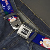 SOUTH PARK Title Logo Full Color Black/White Seatbelt Belt - South Park Cartman Holiday Quote Sweater Stitch Pose Blue Webbing - Buckle-Down - Flyclothing LLC