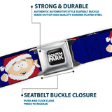 SOUTH PARK Title Logo Full Color Black/White Seatbelt Belt - South Park Cartman Holiday Quote Sweater Stitch Pose Blue Webbing - Buckle-Down - Flyclothing LLC