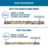 SOUTH PARK Title Logo Full Color Black/Yellow Seatbelt Belt - South Park School Kids Faces Stacked Webbing - Buckle-Down - Flyclothing LLC