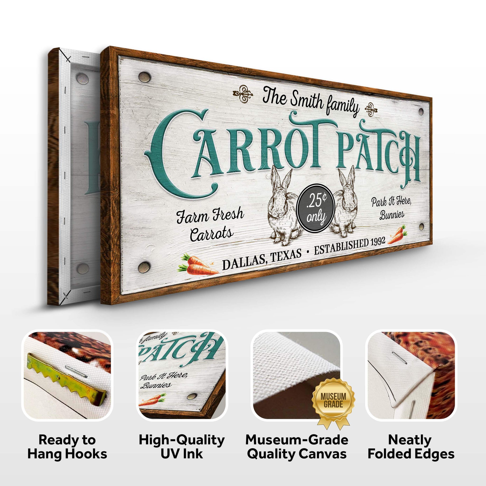 Farm Fresh Carrot Patch Sign II - Tailored Canvases - Flyclothing LLC