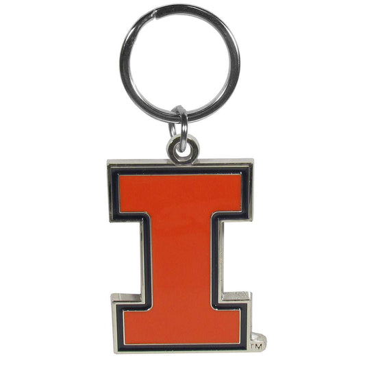 Illinois Fighting Illini Enameled Key Chain - Illinois Fighting Illini - Flyclothing LLC