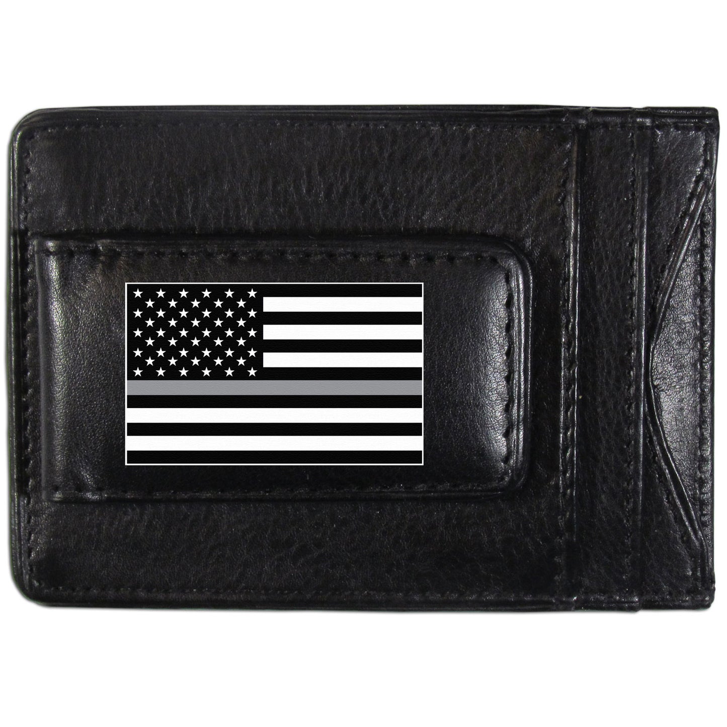 Thin Gray Line Veterans Flag Leather Cash and Cardholder