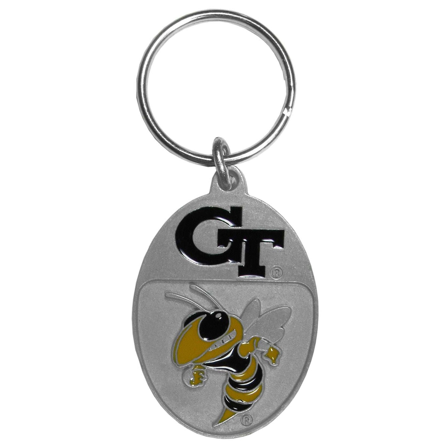 Georgia Tech Yellow Jackets Carved Metal Key Chain - Georgia Tech Yellow Jackets - Flyclothing LLC